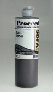 GOLDEN PROCEED SLOW DRY FLUID ACRYLIC BURNT UMBER 8OZ