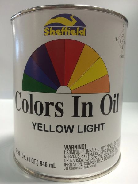 SHEFFIELD BRONZE COLORS IN OIL QT YELLOW LIGHT