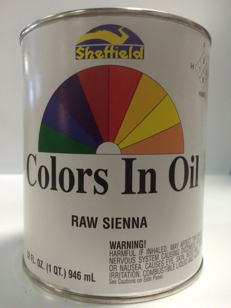 SHEFFIELD BRONZE COLORS IN OIL QT RAW SIENNA