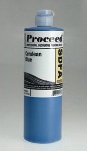 GOLDEN PROCEED SLOW DRY FLUID ACRYLIC CERULEAN BLUE 16OZ