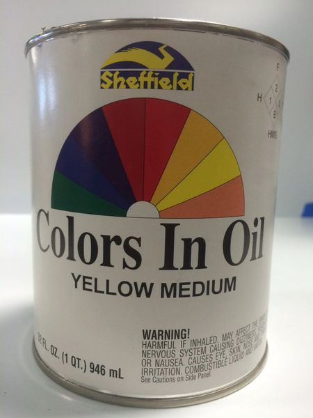 SHEFFIELD BRONZE COLORS IN OIL QT YELLOW MEDIUM