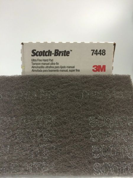 3M 6''X9'' SCOTCH BRIGHT FINE FINISHING HAND PAD 7448