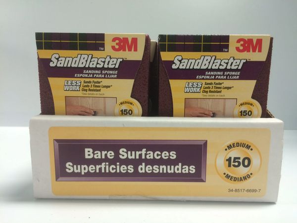 3M SANDBLASTER SANDING SPONGE 150 GRIT 20908-150