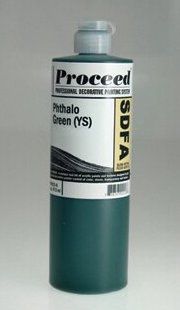 GOLDEN PROCEED SLOW DRY FLUID ACRYLIC PHTHALO GREEN YS 16OZ