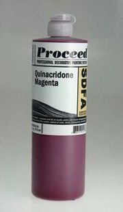 GOLDEN PROCEED SLOW DRY FLUID ACRYLIC QUINACRIDONE MAGENTA 16OZ