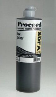 GOLDEN PROCEED SLOW DRY FLUID ACRYLIC RAW UMBER 8OZ