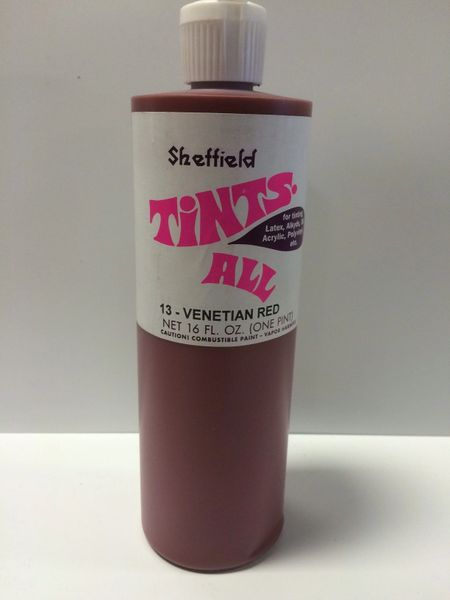 SHEFFIELD BRONZE TINTS ALL 4502 VENETIAIN RED PINT