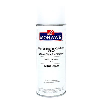 MOHAWK HIGH SOLIDS PRE-CATALYZED LACQUER CLEAR AEROSOL CAN M102-XXXX