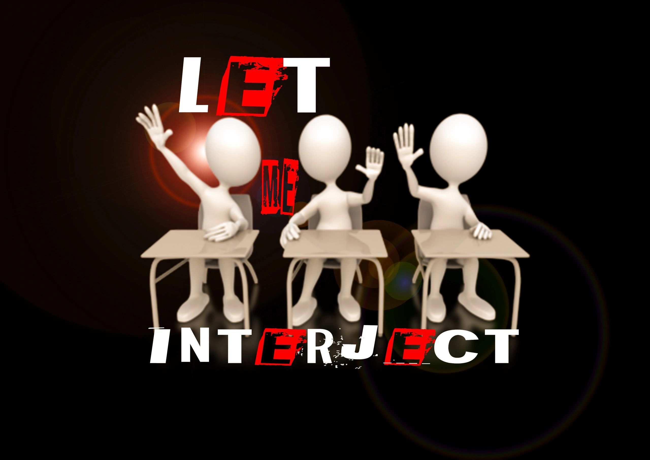 Let Me Interject podcast logo.