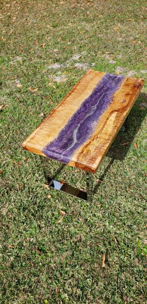 Geode Coffee Table - Beautifully designed geode tables by Lawrence Stoller / The exterior surface is a higher polish agate surface finish.