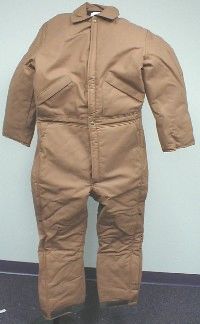 2308001BRN INSULATED BROWN DUCK COVERALL