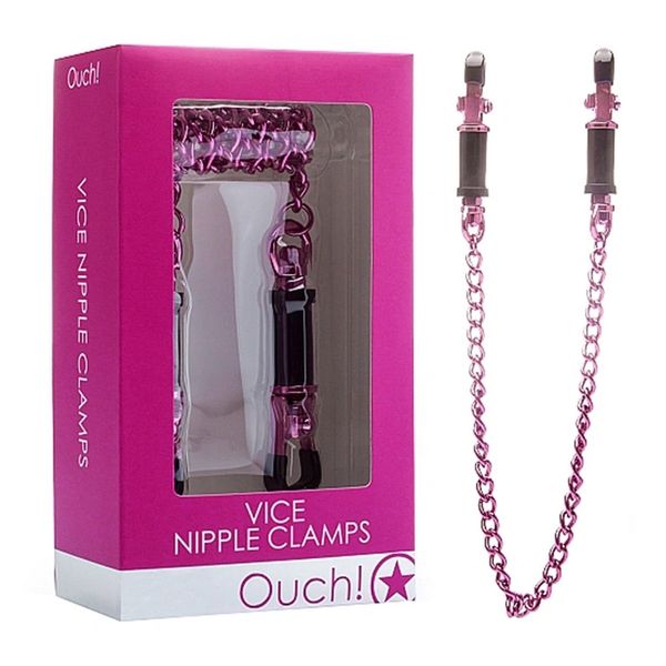 Ouch! Pink Vice Nipple Clamps