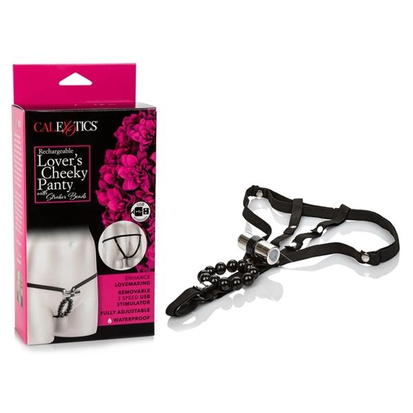 Recharge Lover's Cheeky Panty with Stroker Beads