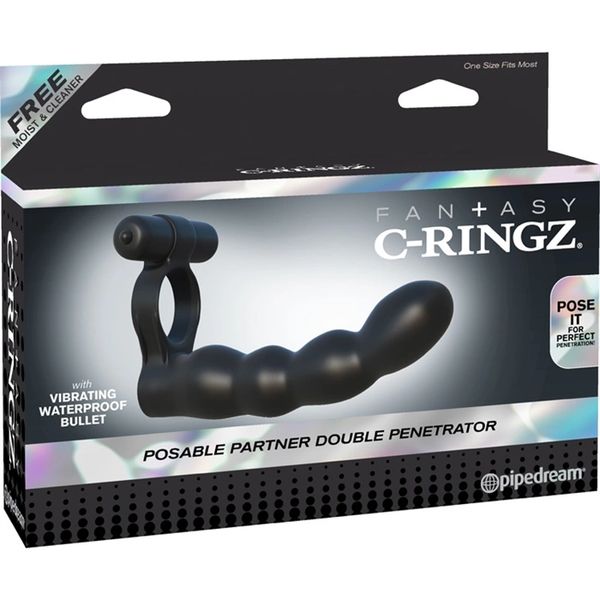 C-RINGZ Posable Partner Double Penetrator