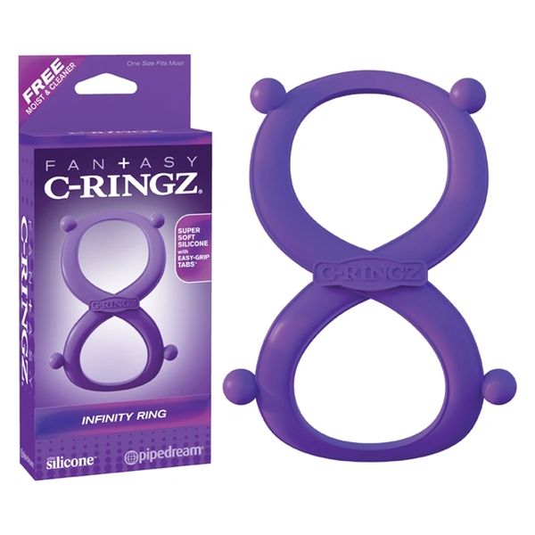C-RINGZ Silicone Infinity Ring Purple
