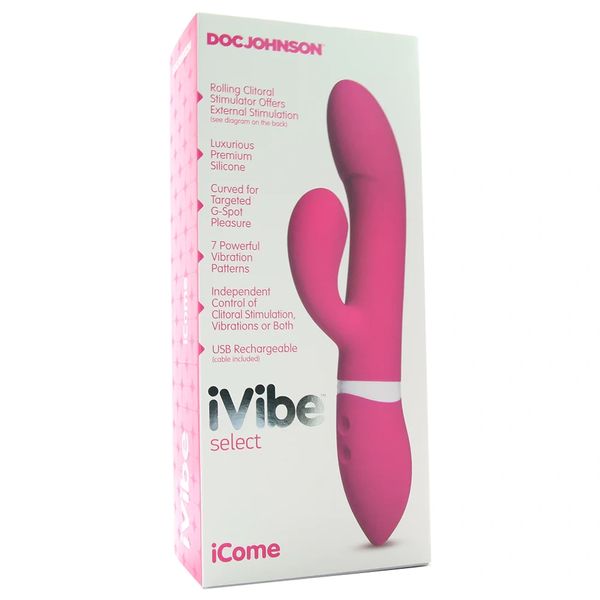iCome Silicone Dual Stimulator Vibe in Pink