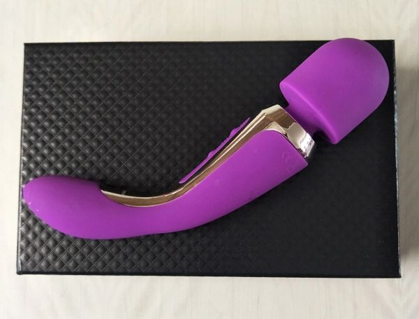 Embrace Silicone Body Wand Massager Vibe in Purple