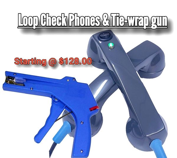 Richway Continuity Loop Phone Set & Ty-wrap gun