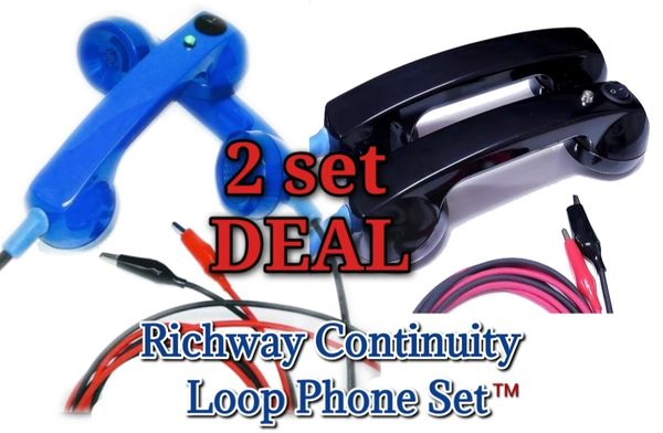 2 sets of Richway Continuity Loop Phone Set's™️- Black & Blue