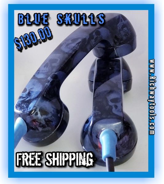 Continuity Test Phones - Blue Skull