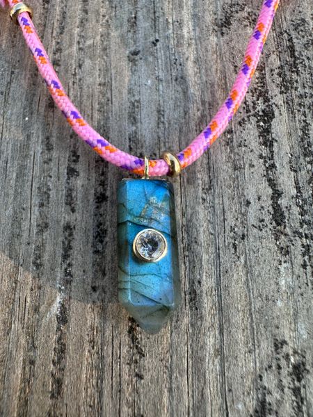 Labradorite Cord Necklace