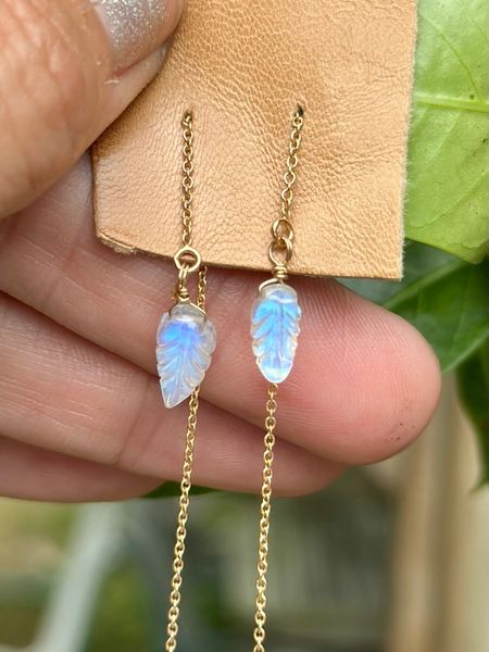 Moonstone Leaf Threaders