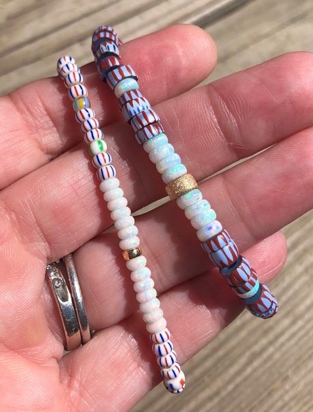 Opal Stardust - Trade Bead Bracelet