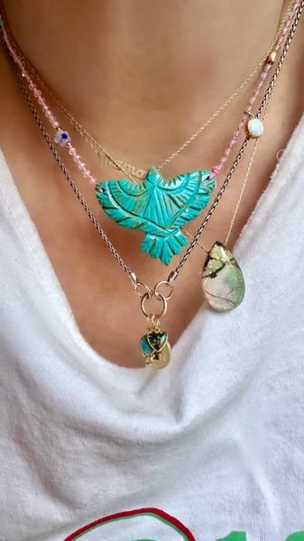 Turquoise Thunderbird Necklace