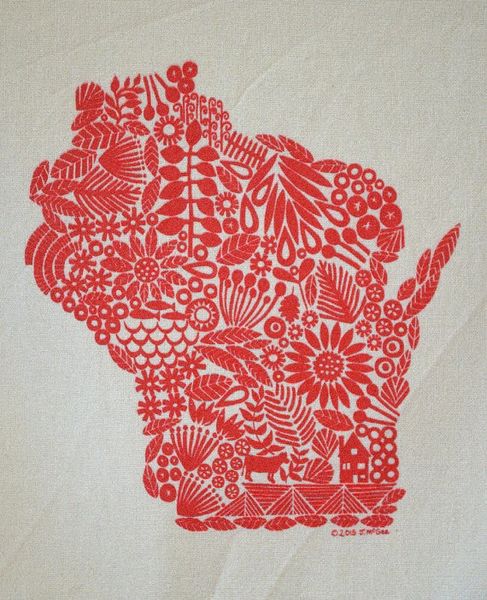 Wisconsin Tea Towel