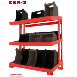 EBR-3 Excavator Bucket Storage Rack, 3 tiered