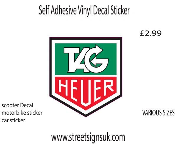 Tag Heuer Logo Vinyl Sticker – Blunt.One