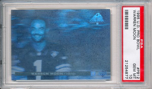 Warren Moon Oilers NFL Hologram 8x10 Color Glossy Photo #1 in Mint Condition