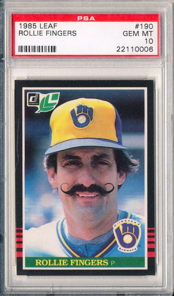 Rollie Fingers Milwaukee Brewers Signed 1985 Donruss Action All Star Card  #36