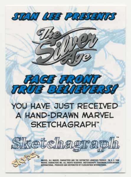 高級品市場 1998 skyBox Sketchboard blue ウルヴァリン 青 skyBox