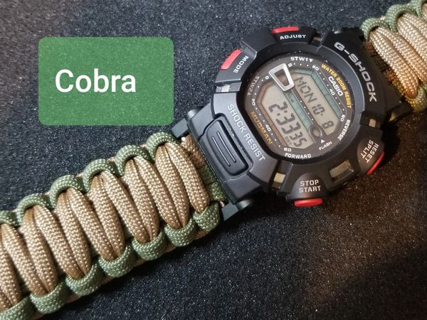 Casio G Shock Pathfinder And Pro Tek Paracord Watch Band Standard Strap