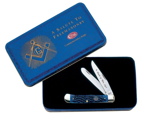 01058 Masonic Gift Set - Standard Jig Blue Bone Trapper (6254 SS