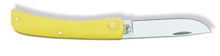 Case Sod Buster Jr. Yellow Synthetic, 80032, 3137 SS pocket knife