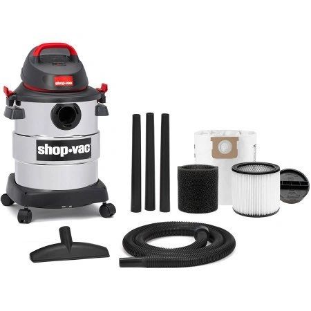 Shop Vac 6 Gallon 4 5 Peak Hp Stainless Steel Wet Dry Vac