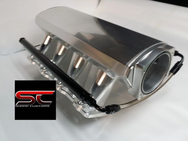 102mm Polished LS1 LS2 SHEET METAL TIG WELDED INTAKE
