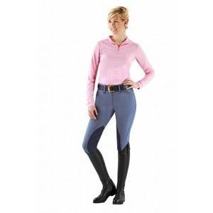 Ovation® Taylored Zip Front Knee Patch Euro Seat Breeches