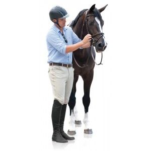 Ovation® EuroWeave™ Front Zip 4-Pocket Knee Patch Breeches - Men's