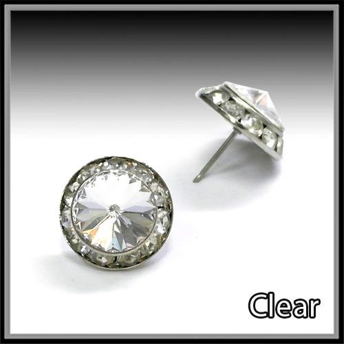 Clear Crystal Post Earring
