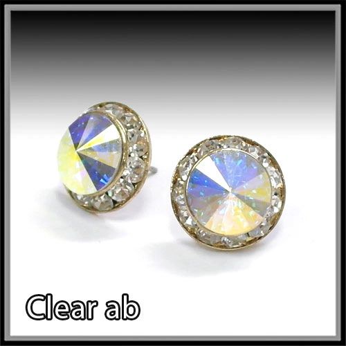 AB Crystal Post earrings