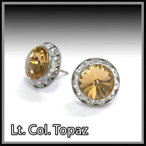 Lt. Col. Topaz Crystal Earrings