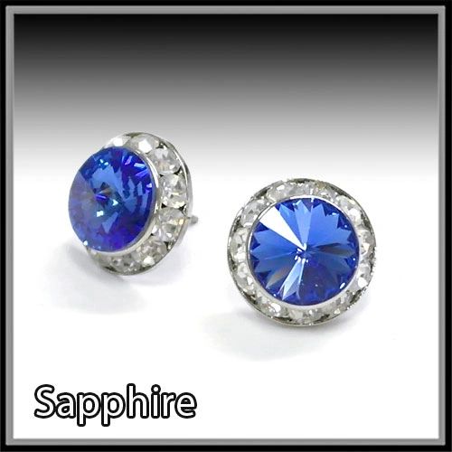 Sapphire Crystal Earrings