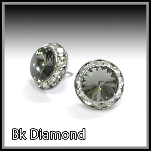 Black Diamond Crystal Earring