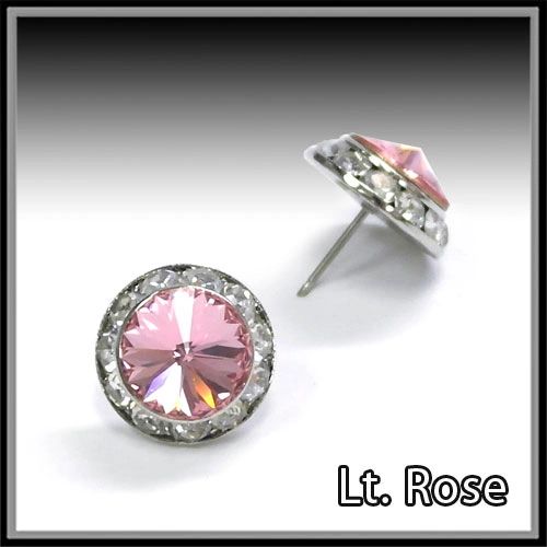 Lt. Rose Crystal Earring