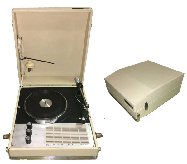 1968 Kingsley KP301 Portable Record Player Solid State Australian Made