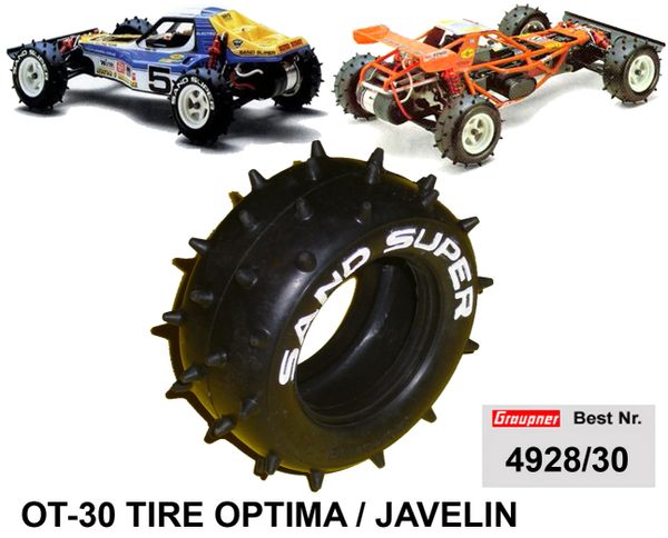 Kyosho Optima Javelin Sand Super Tire Tyre OT30