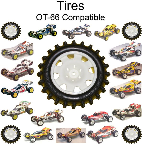 Kyosho Repro Tire (standard hardness) OT66 Turbo Optima PRO Ultima ...